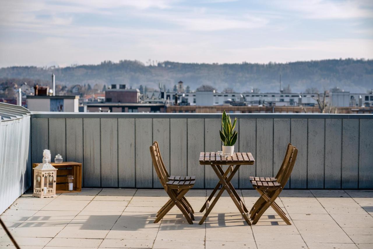 Eigene Wohnung Im Stadtzentrum Mit Wunderschoener Dachterrasse 빌 외부 사진